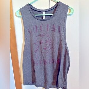 Large, women’s muscle tank. From Social Distortion concert.